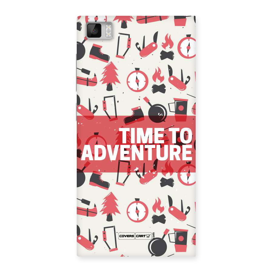 Time To Adventure Radiant Red Back Case for Xiaomi Mi3