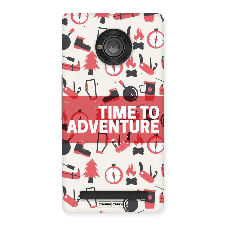 Time To Adventure Radiant Red Back Case for YU Yunique