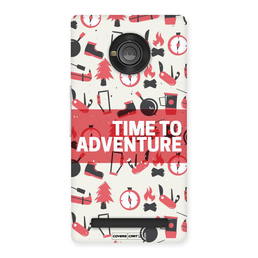 Time To Adventure Radiant Red Back Case for Yu Yuphoria