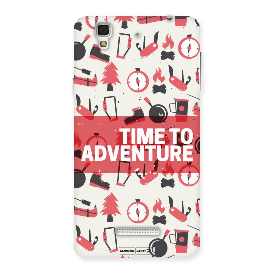Time To Adventure Radiant Red Back Case for Yu Yureka