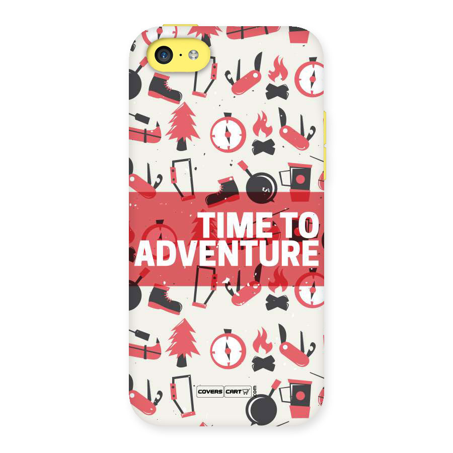 Time To Adventure Radiant Red Back Case for iPhone 5C