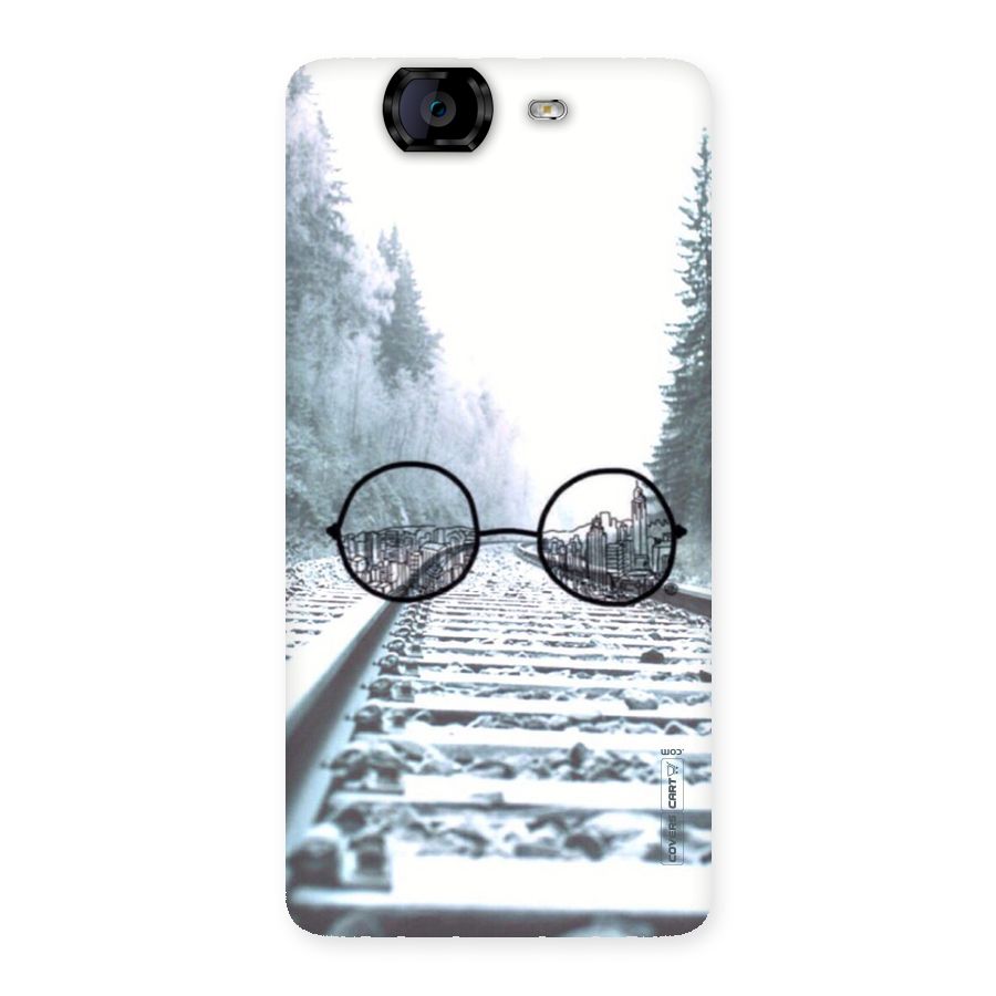 Tracks And Specs Back Case for Canvas Knight A350