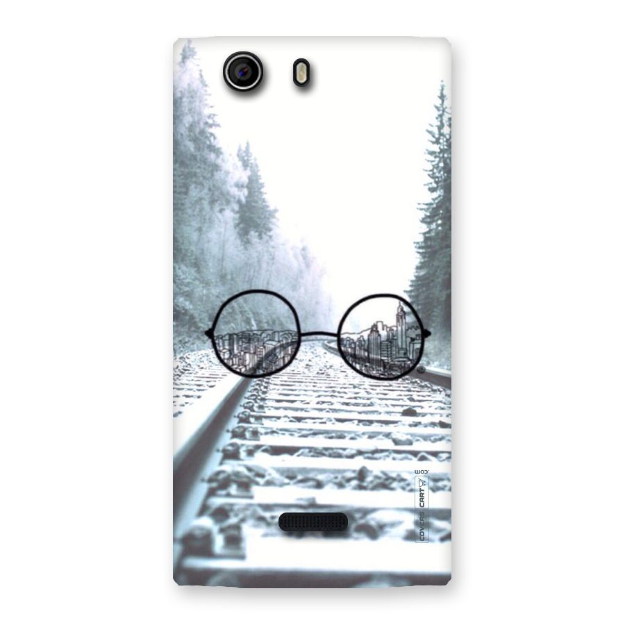 Tracks And Specs Back Case for Canvas Nitro 2 E311