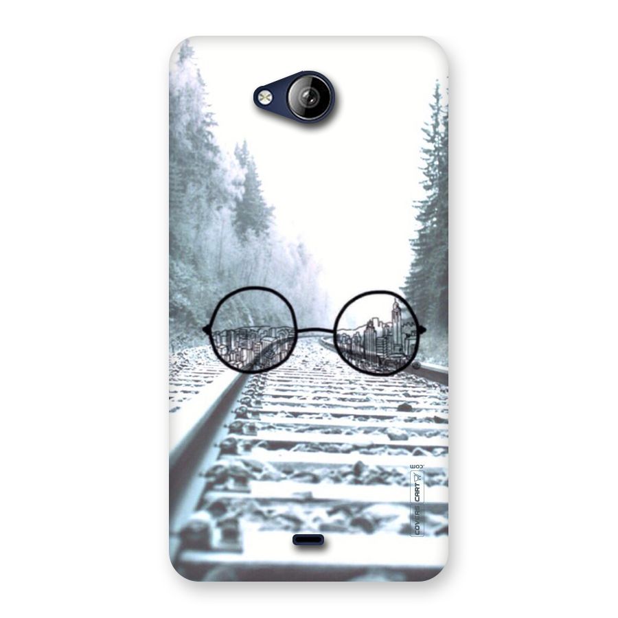 Tracks And Specs Back Case for Canvas Play Q355