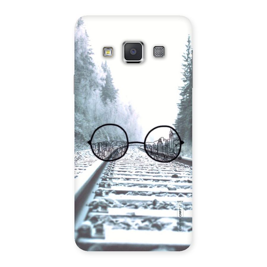 Tracks And Specs Back Case for Galaxy A3