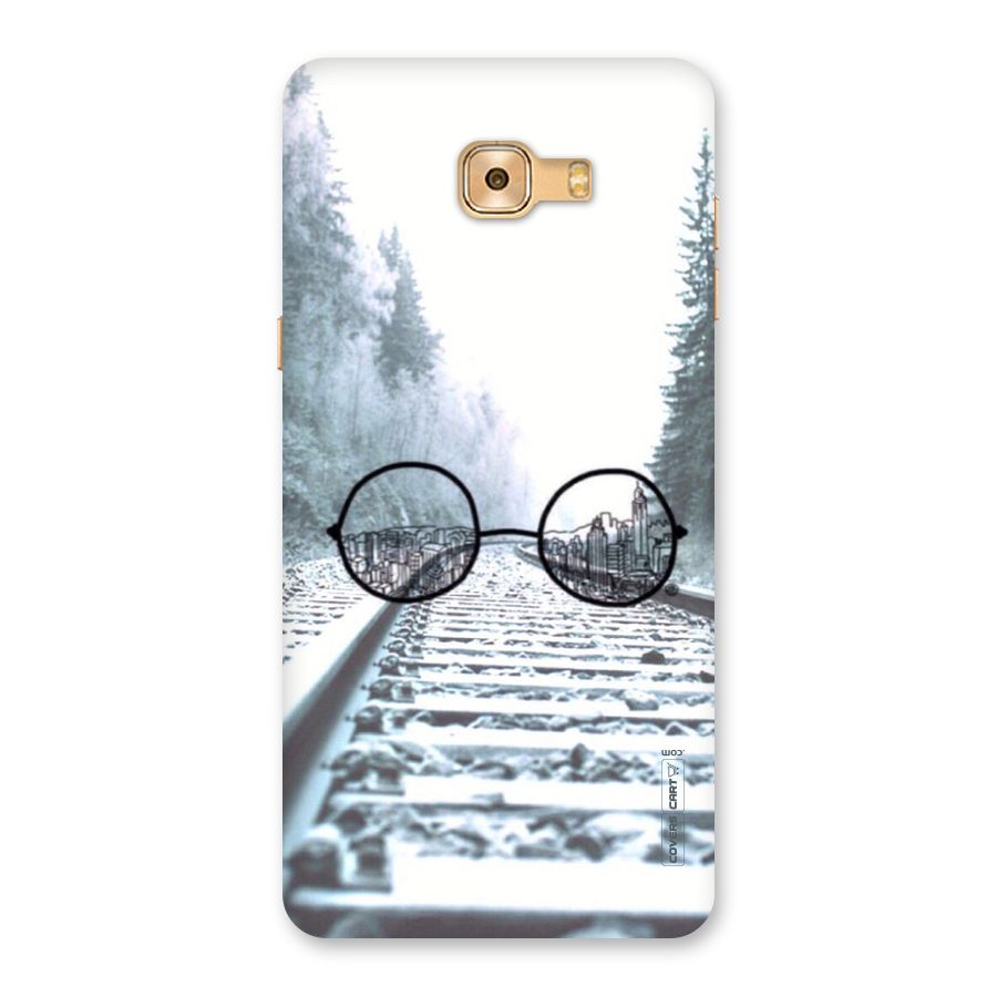 Tracks And Specs Back Case for Galaxy C9 Pro