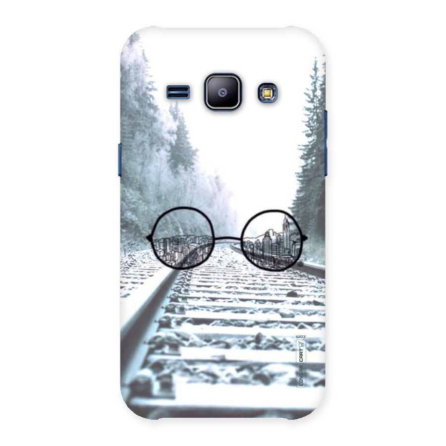 Tracks And Specs Back Case for Galaxy J1