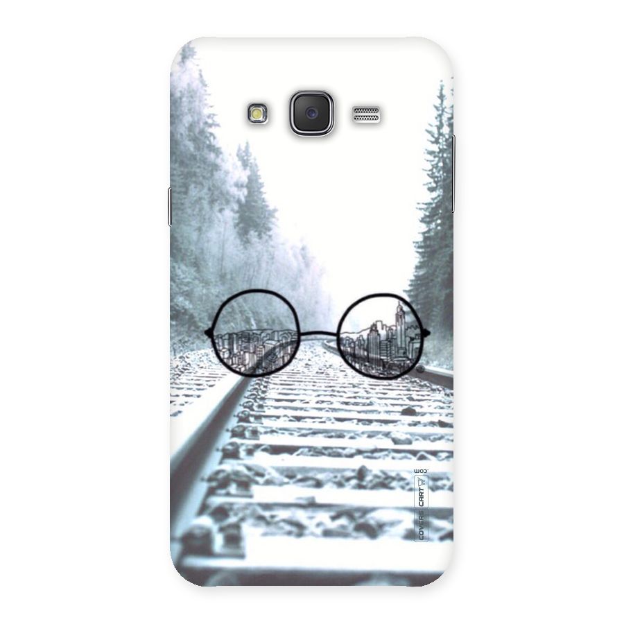 Tracks And Specs Back Case for Galaxy J7