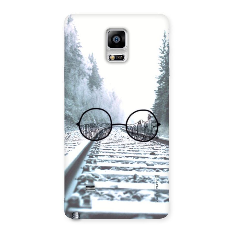 Tracks And Specs Back Case for Galaxy Note 4
