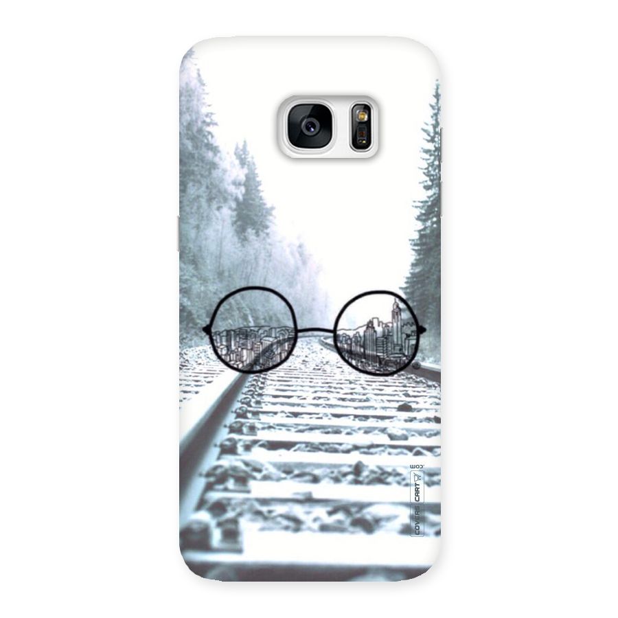 Tracks And Specs Back Case for Galaxy S7 Edge