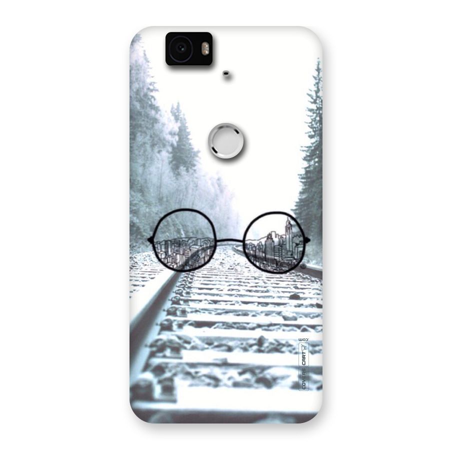 Tracks And Specs Back Case for Google Nexus-6P