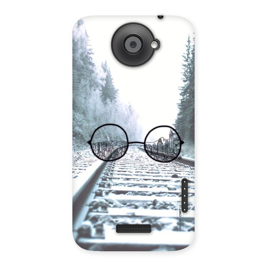 Tracks And Specs Back Case for HTC One X