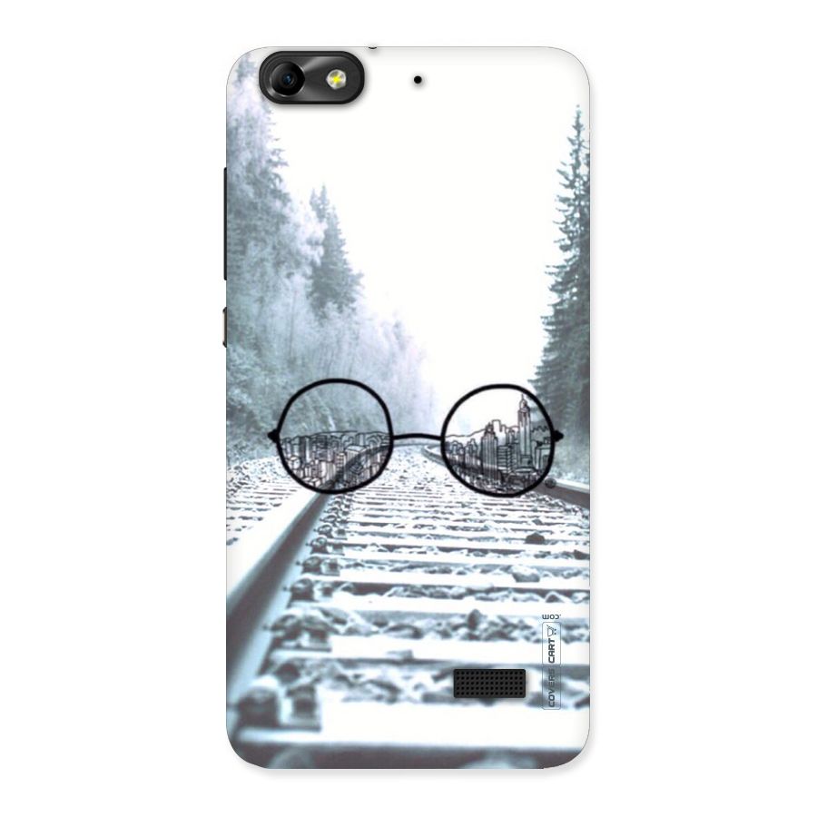 Tracks And Specs Back Case for Honor 4C