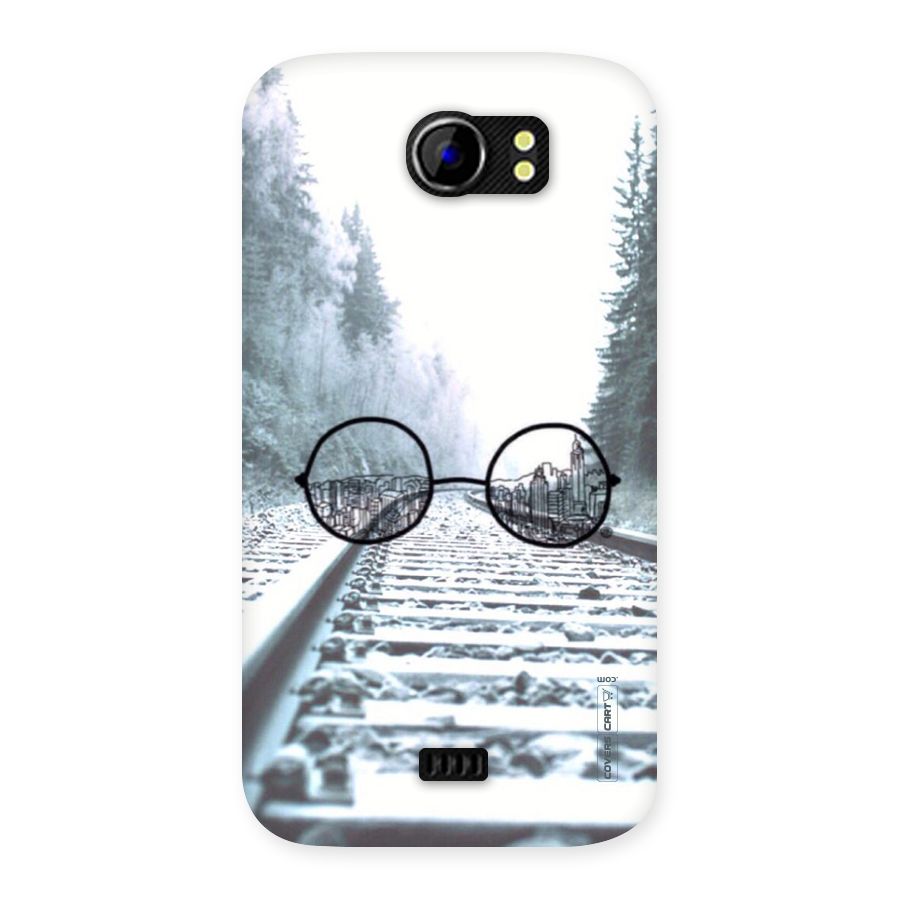 Tracks And Specs Back Case for Micromax Canvas 2 A110