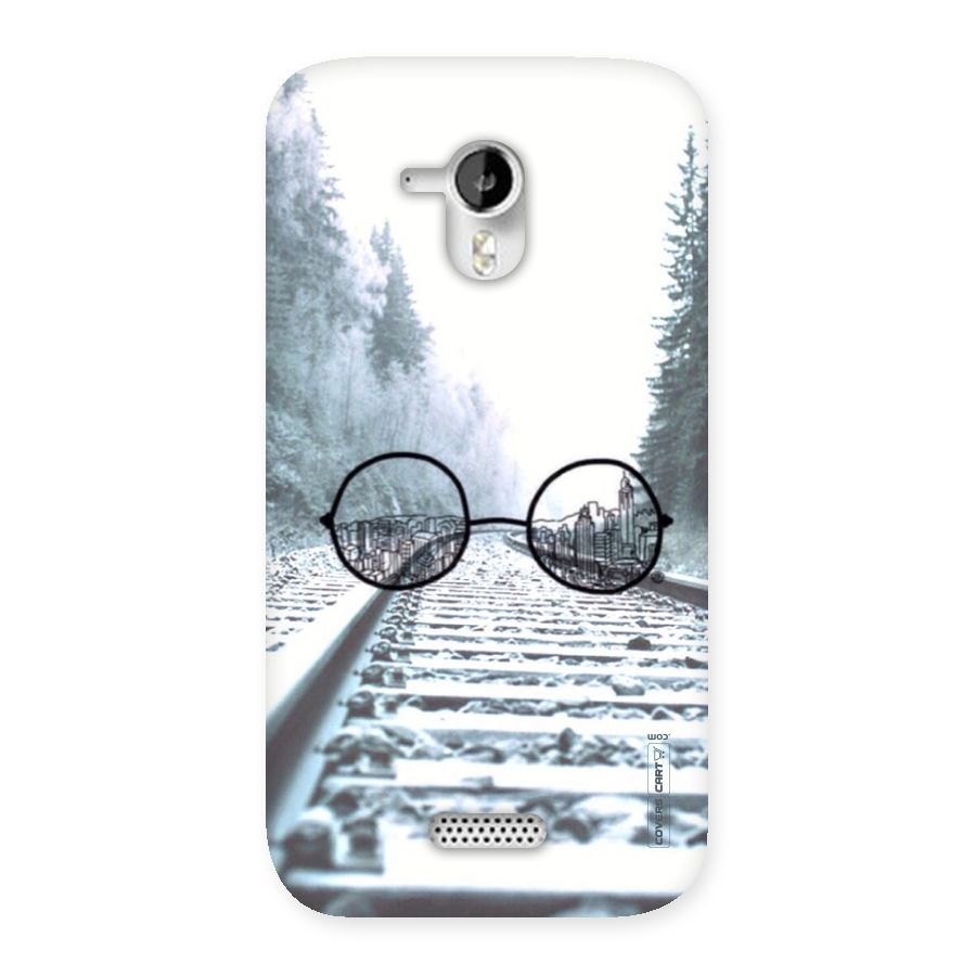 Tracks And Specs Back Case for Micromax Canvas HD A116