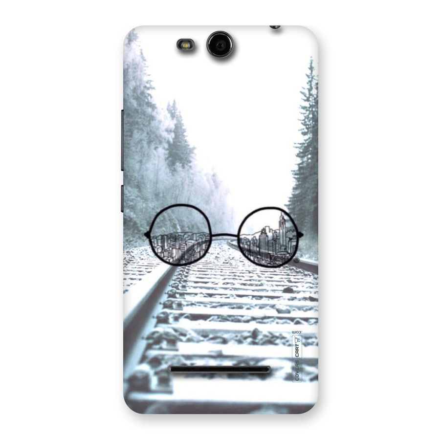 Tracks And Specs Back Case for Micromax Canvas Juice 3 Q392