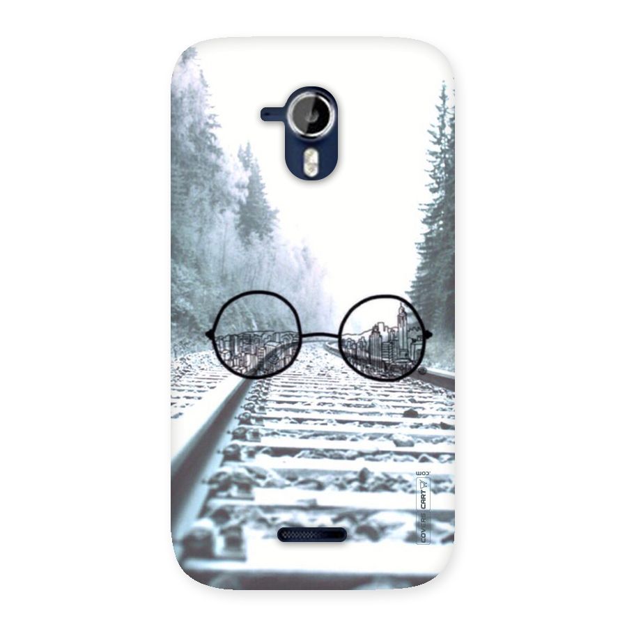 Tracks And Specs Back Case for Micromax Canvas Magnus A117