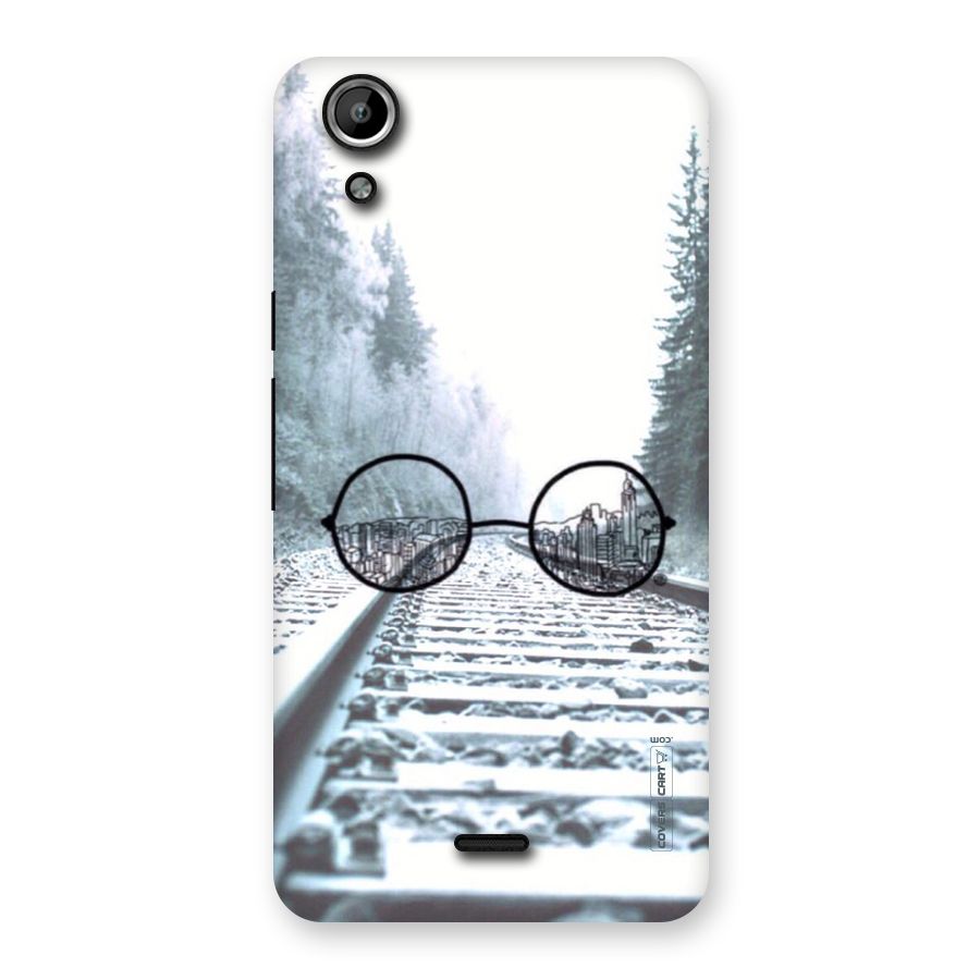 Tracks And Specs Back Case for Micromax Canvas Selfie Lens Q345