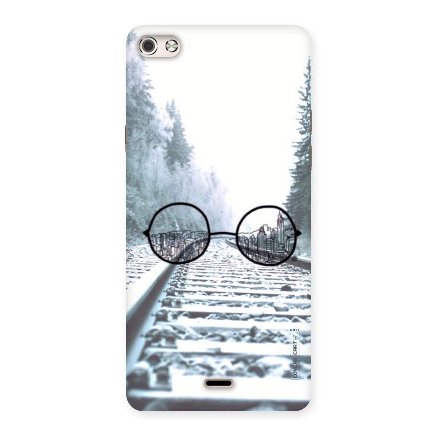 Tracks And Specs Back Case for Micromax Canvas Silver 5