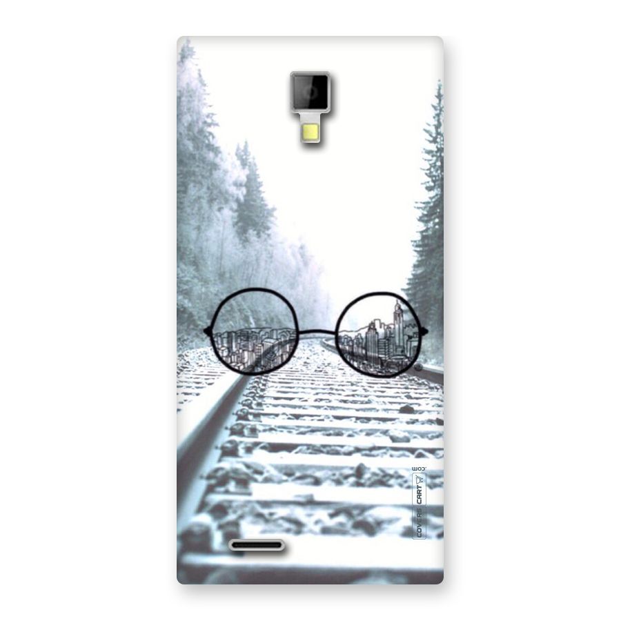 Tracks And Specs Back Case for Micromax Canvas Xpress A99