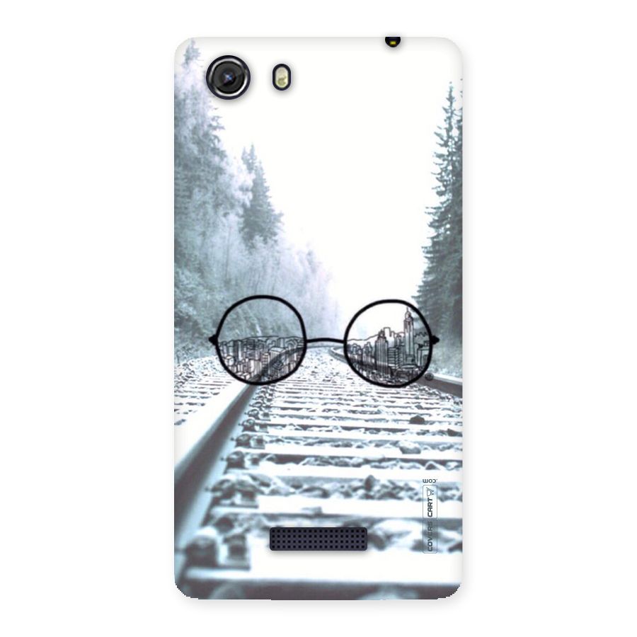 Tracks And Specs Back Case for Micromax Unite 3