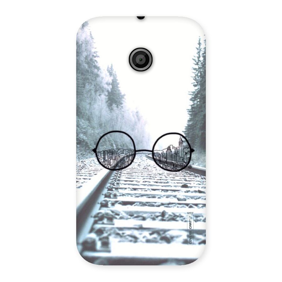 Tracks And Specs Back Case for Moto E