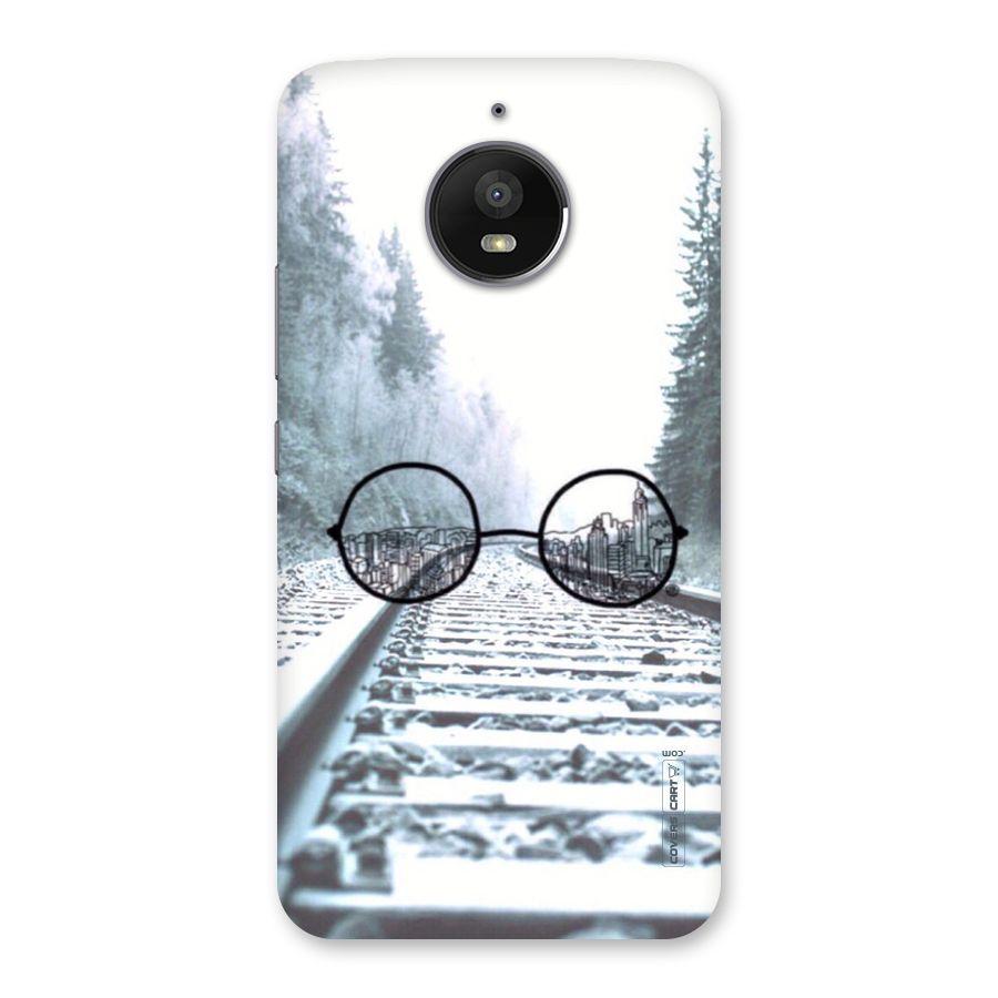Tracks And Specs Back Case for Moto E4 Plus