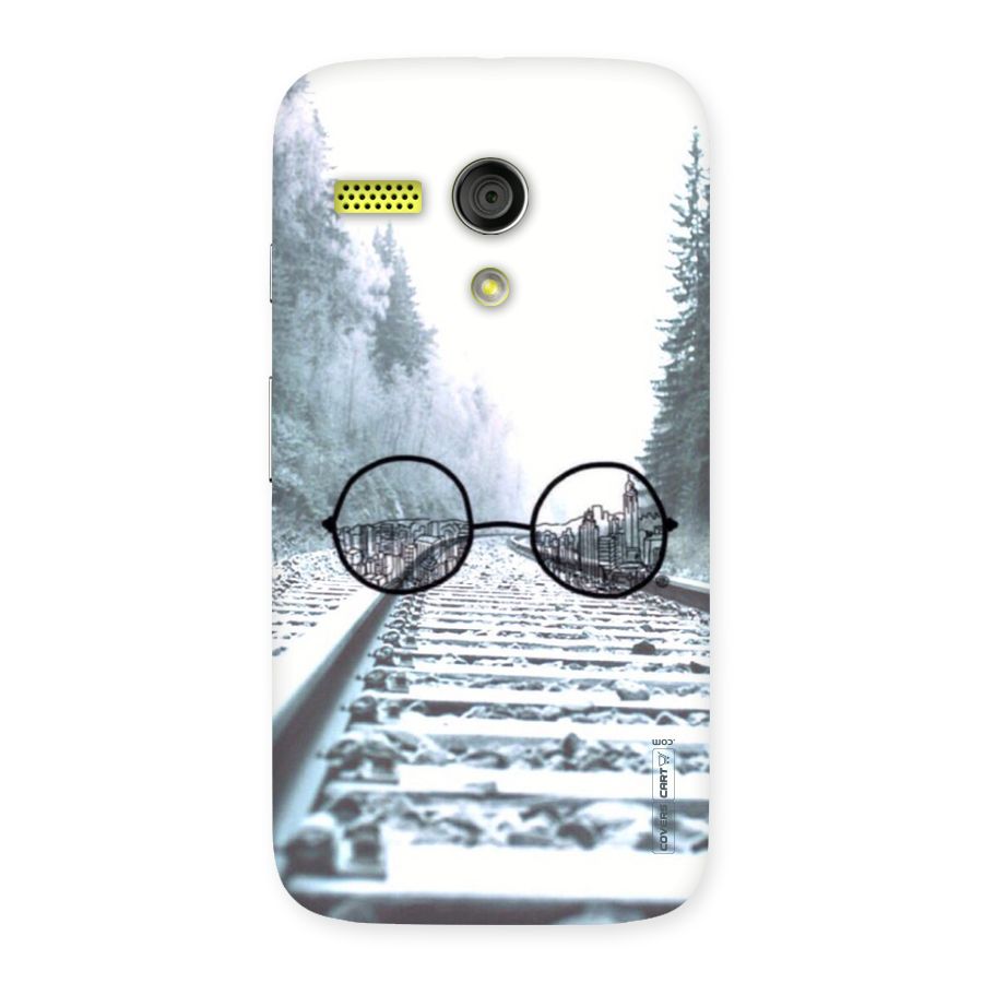 Tracks And Specs Back Case for Moto G