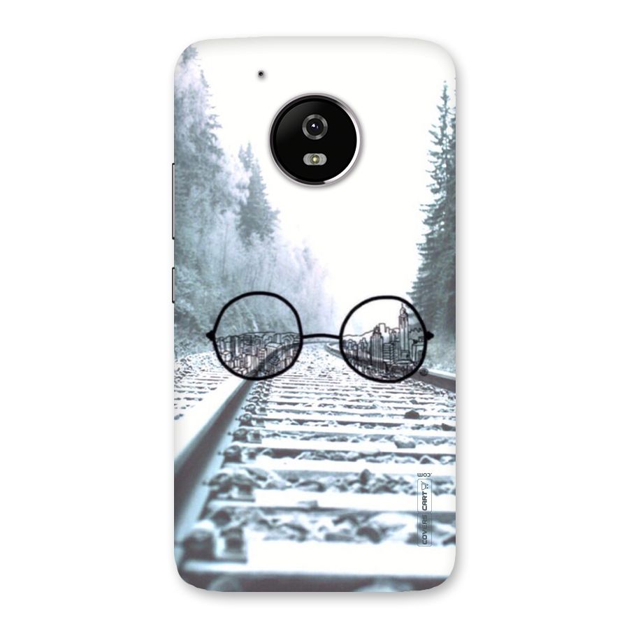 Tracks And Specs Back Case for Moto G5