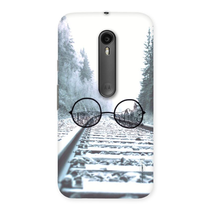 Tracks And Specs Back Case for Moto G Turbo
