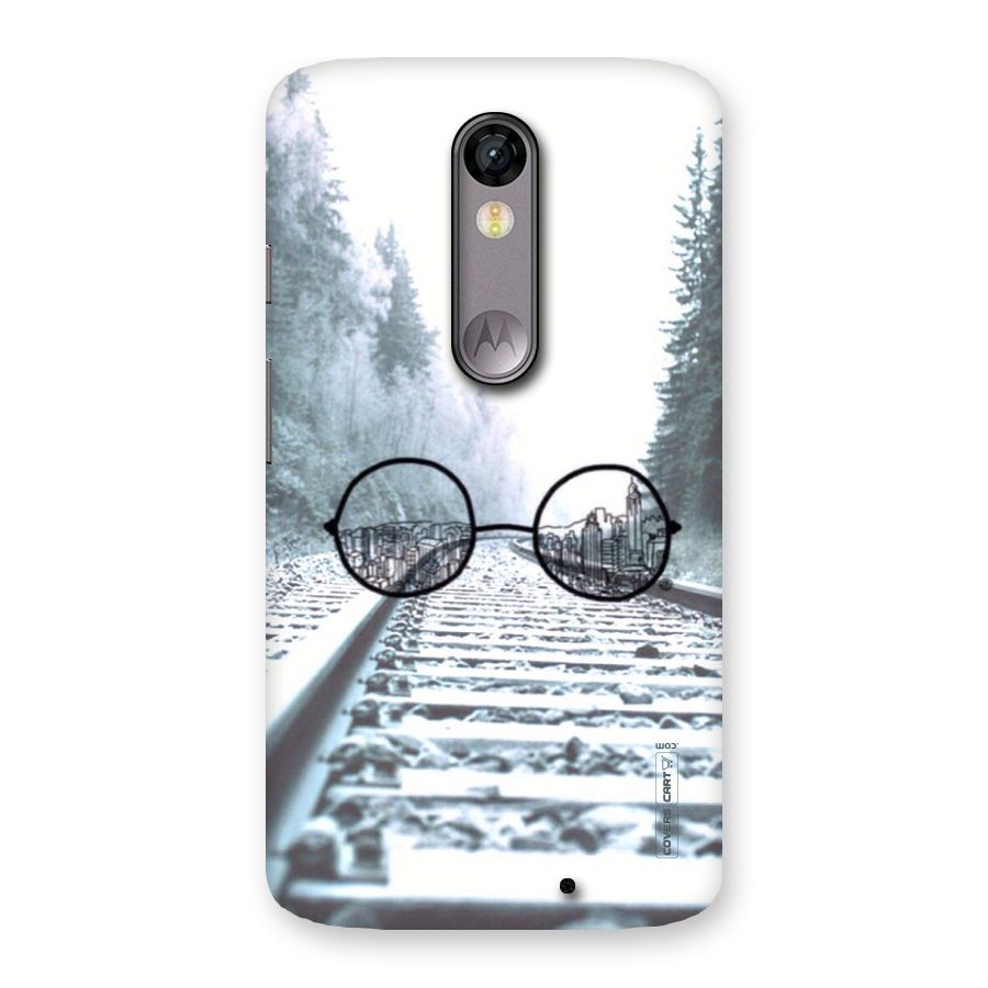 Tracks And Specs Back Case for Moto X Force