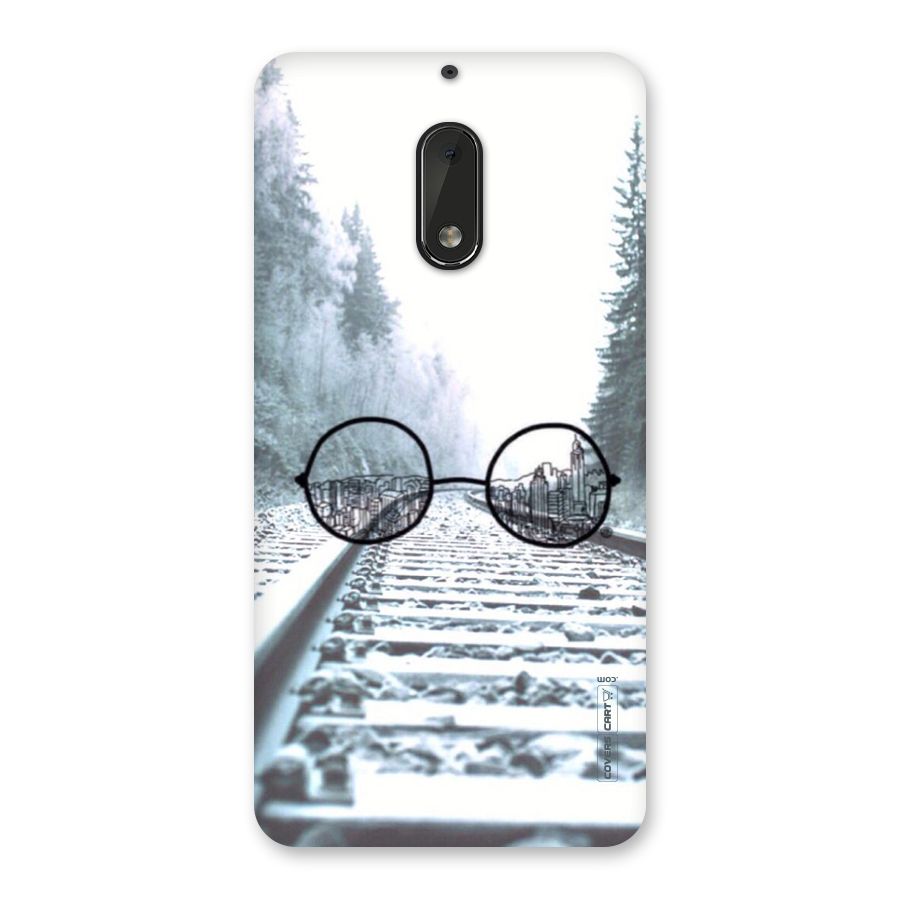 Tracks And Specs Back Case for Nokia 6