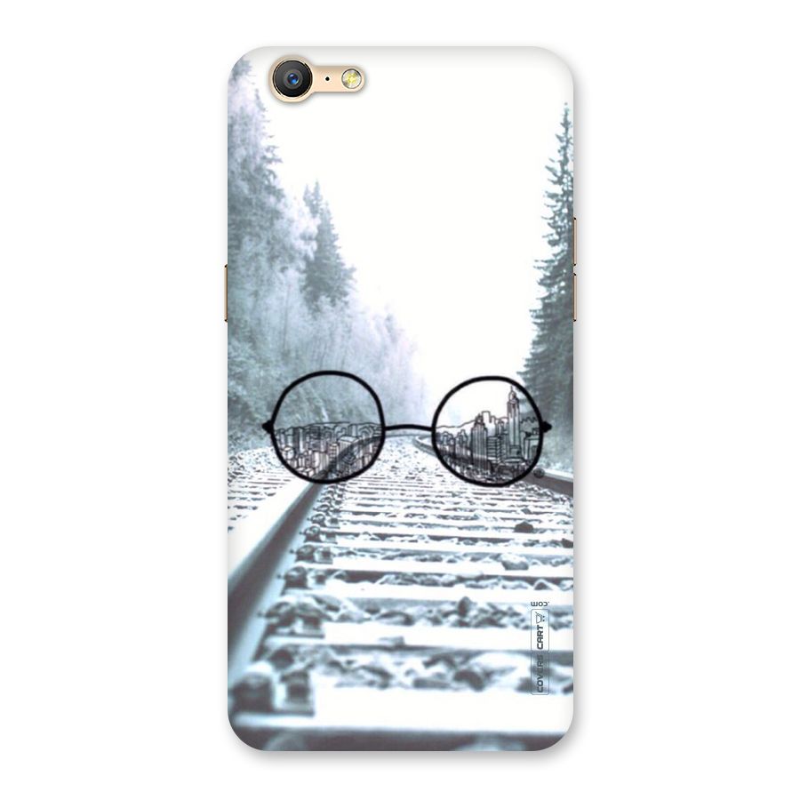 Tracks And Specs Back Case for Oppo A57