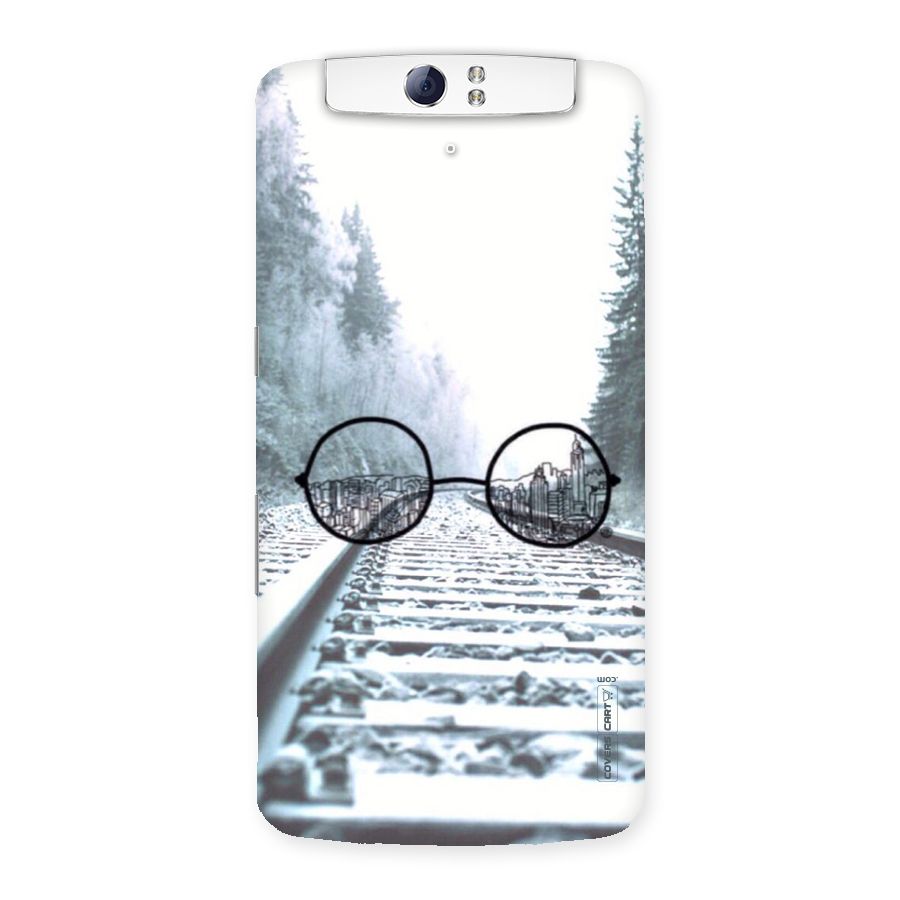 Tracks And Specs Back Case for Oppo N1