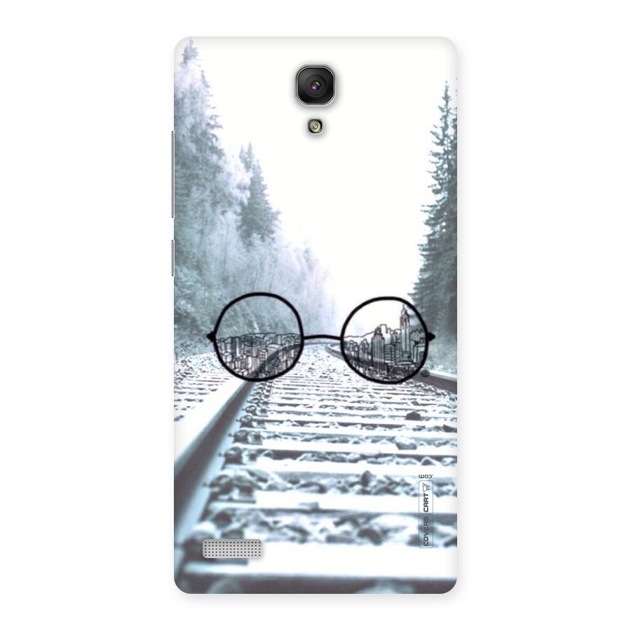 Tracks And Specs Back Case for Redmi Note