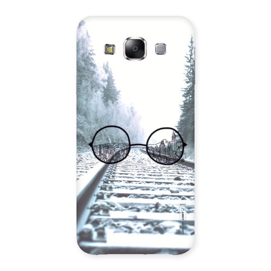 Tracks And Specs Back Case for Samsung Galaxy E5