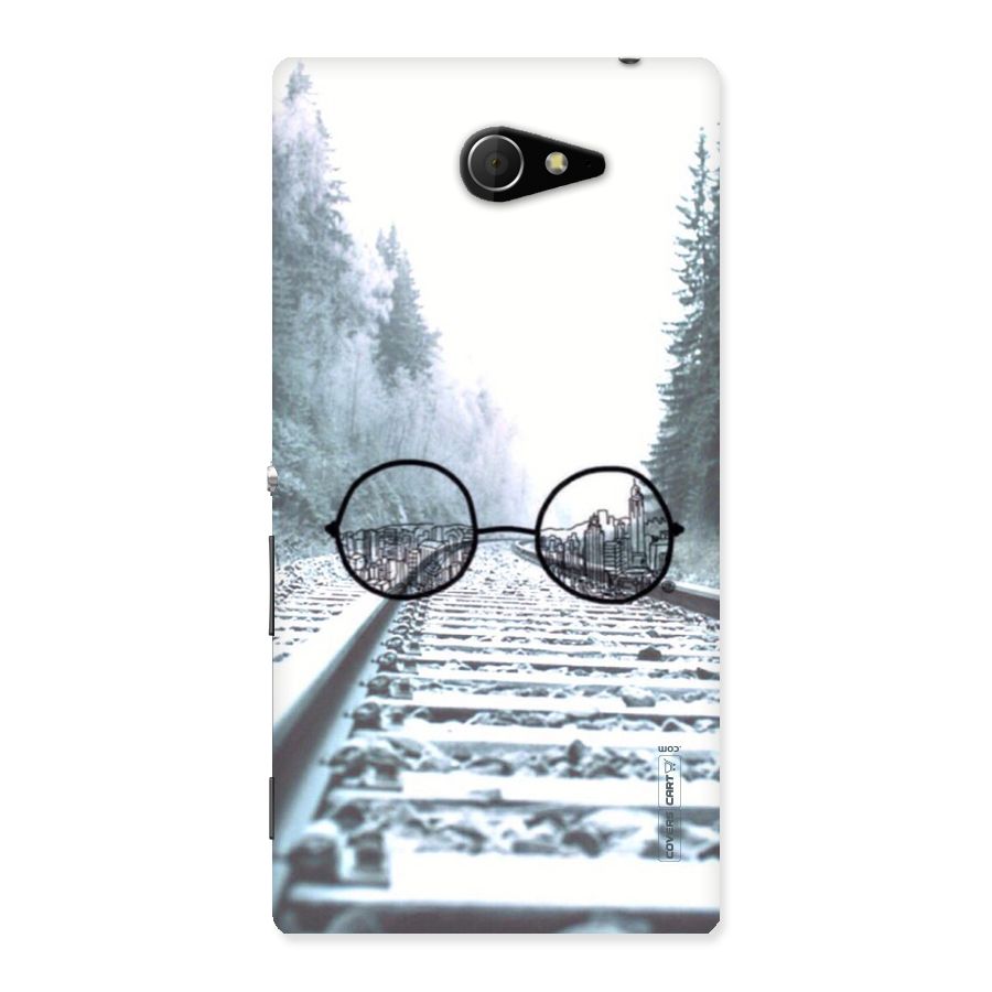 Tracks And Specs Back Case for Sony Xperia M2