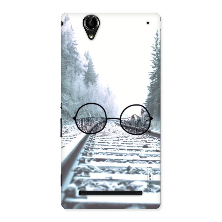 Tracks And Specs Back Case for Sony Xperia T2