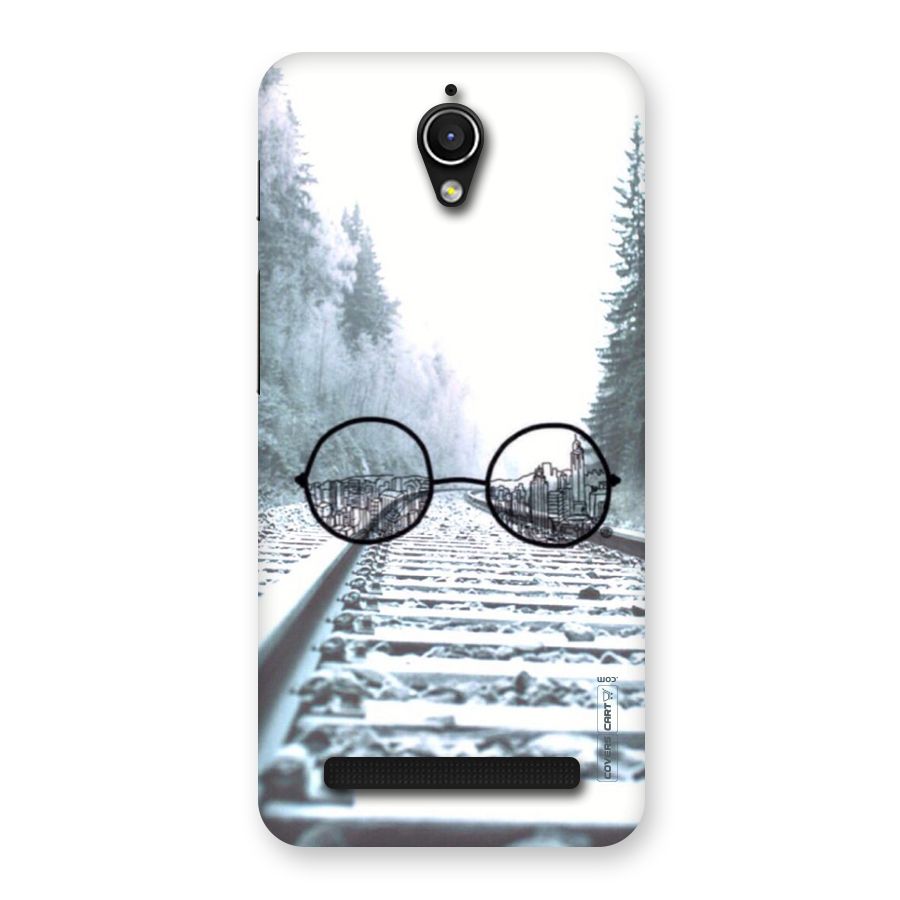 Tracks And Specs Back Case for Zenfone Go