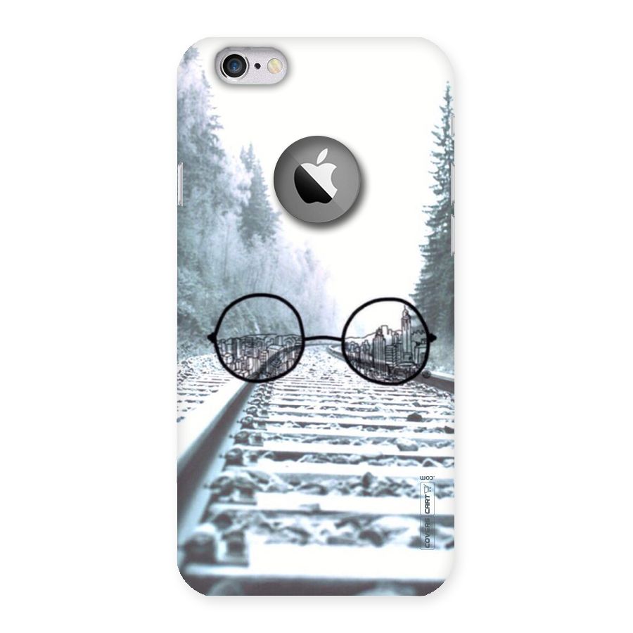 Tracks And Specs Back Case for iPhone 6 Logo Cut