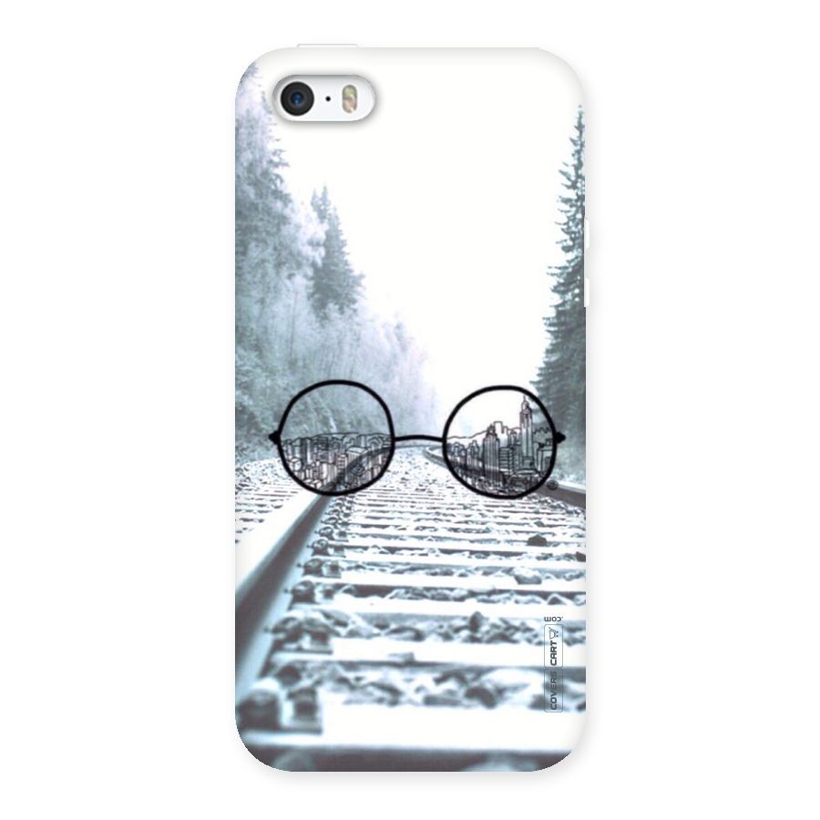 Tracks And Specs Back Case for iPhone SE