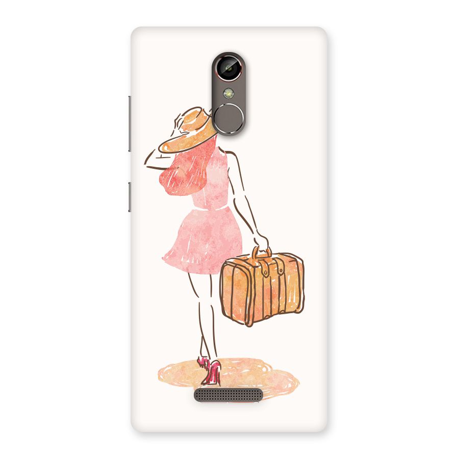 Travel Girl Back Case for Gionee S6s