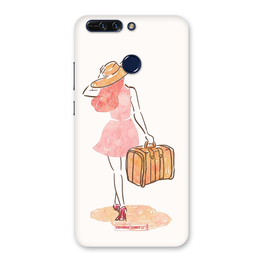 Travel Girl Back Case for Honor 8 Pro