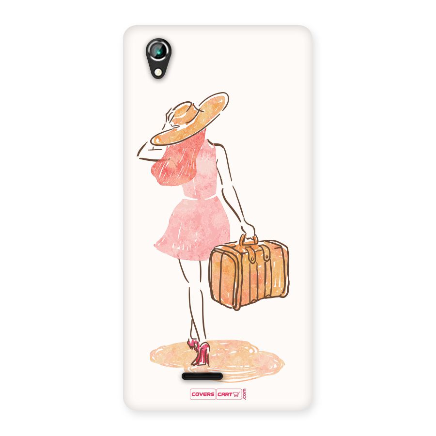 Travel Girl Back Case for Lava Iris 800