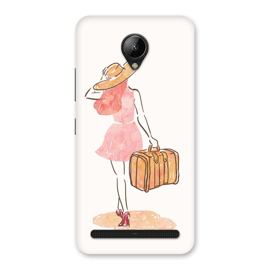 Travel Girl Back Case for Lenovo C2
