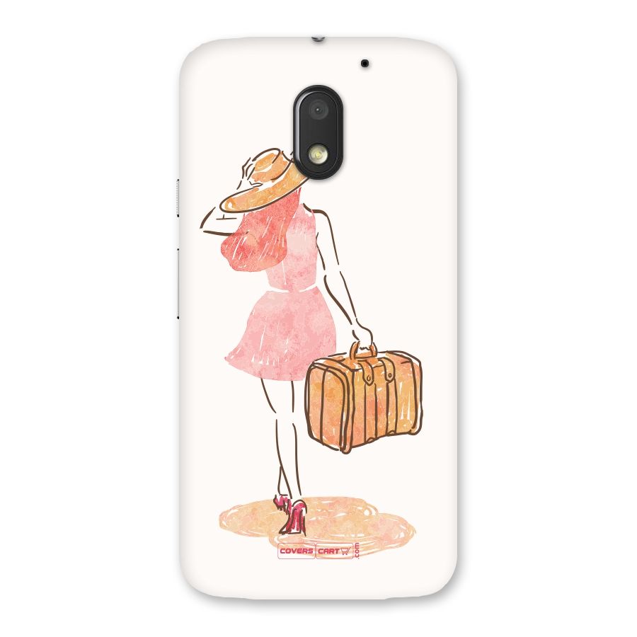 Travel Girl Back Case for Moto E3 Power