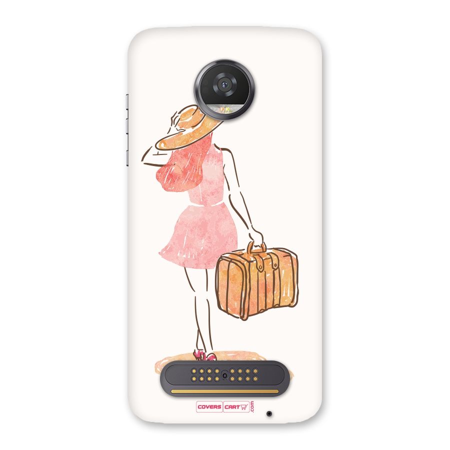 Travel Girl Back Case for Moto Z2 Play