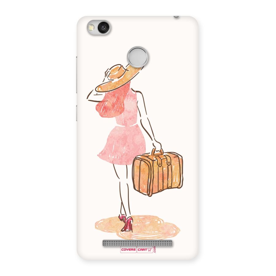 Travel Girl Back Case for Redmi 3S Prime