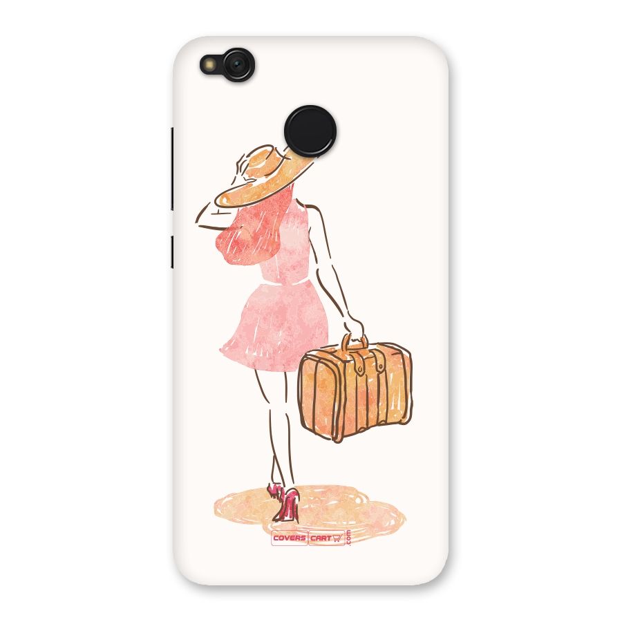Travel Girl Back Case for Redmi 4