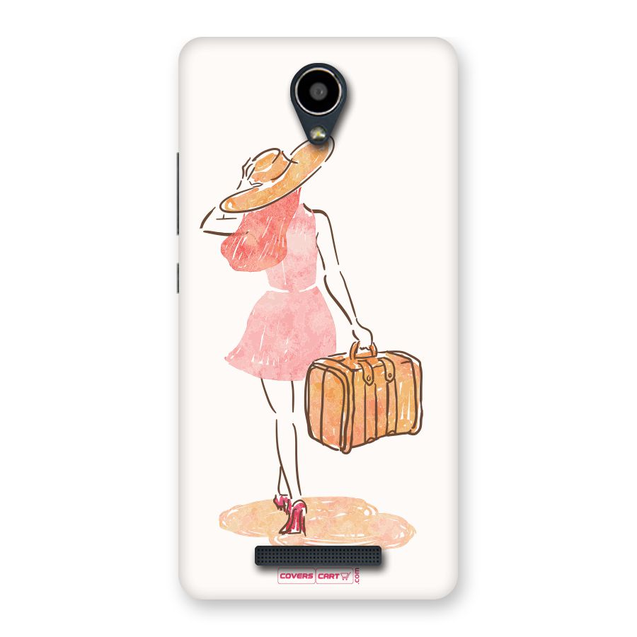 Travel Girl Back Case for Redmi Note 2